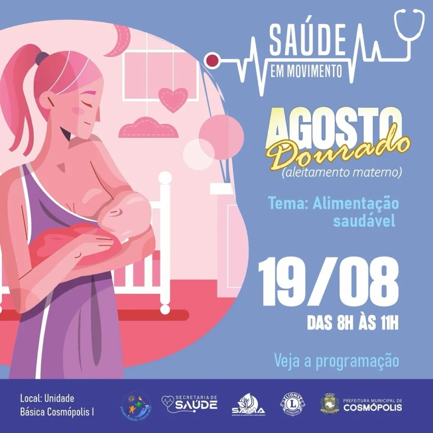 Saúde em movimento- Agosto Dourado