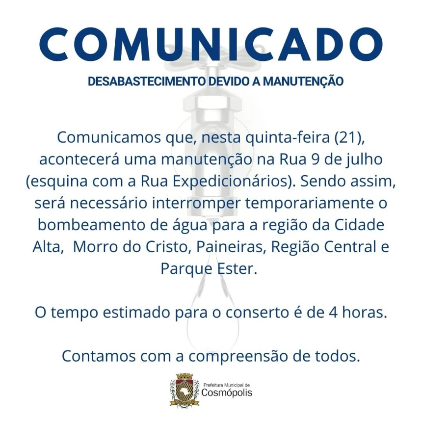 Comunicado importante!