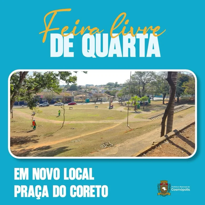 Mudança de local da feira livre!