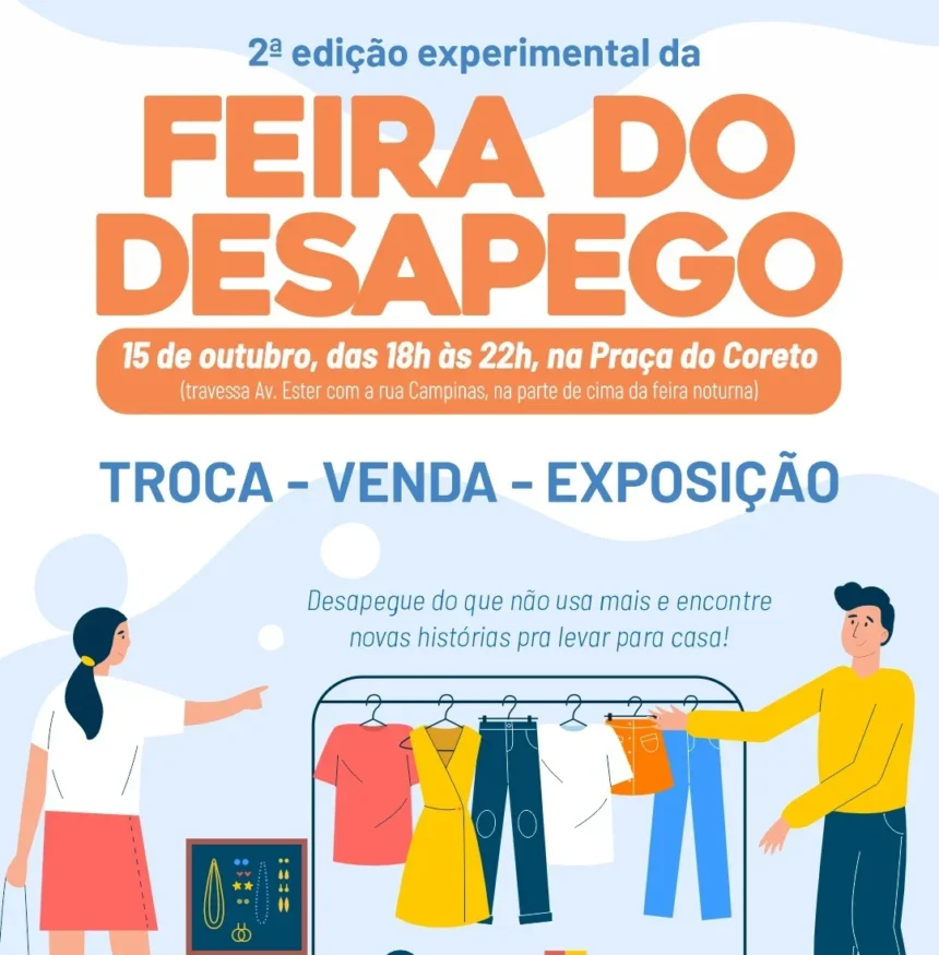 VEM AÍ A 2ª EDIÇÃO DA FEIRA DO DESAPEGO