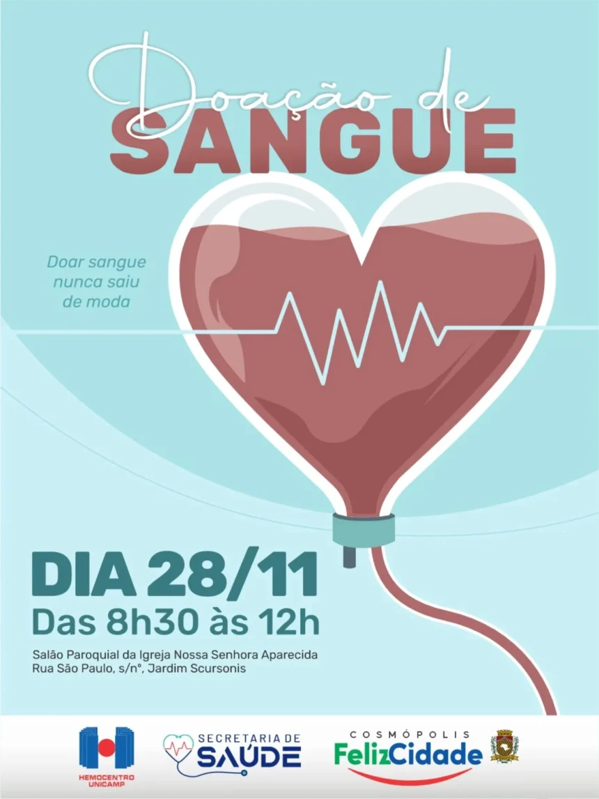 Campanha de doação de sangue
