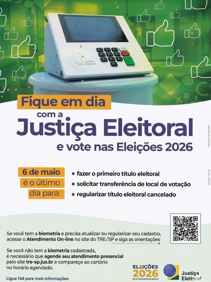 Últimos dias para regularizar o título de eleitor